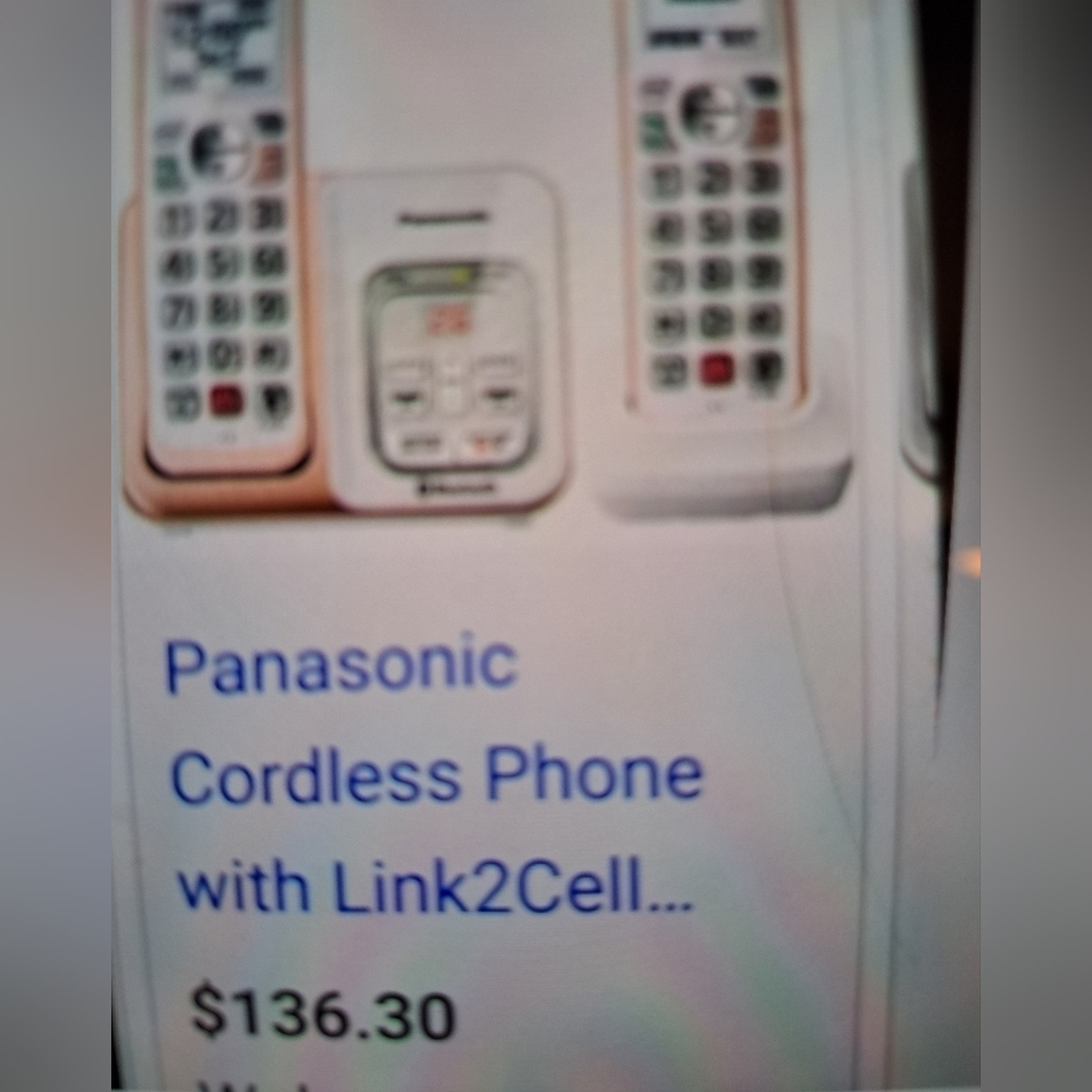Panasonic Cordless Phone With Link2Cell BLUETOOTH CELL CONNECT